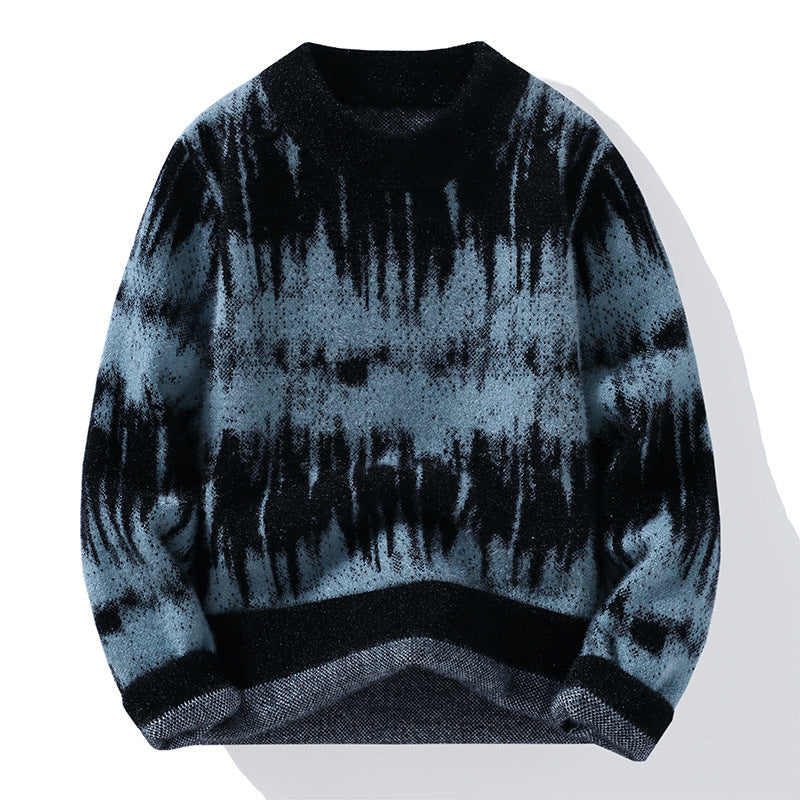 Fall New Sweater Loose Teen Men’s Fashion Knitwear - Black / M