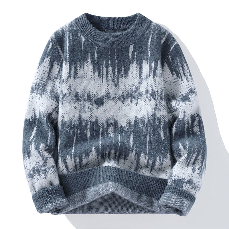 Fall New Sweater Loose Teen Men’s Fashion Knitwear - Gray / M