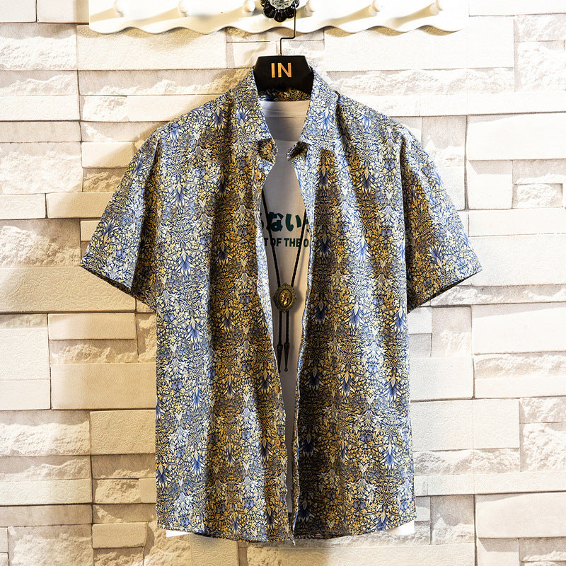 Fashion Casual Floral Shirt For Men - Color10 / M