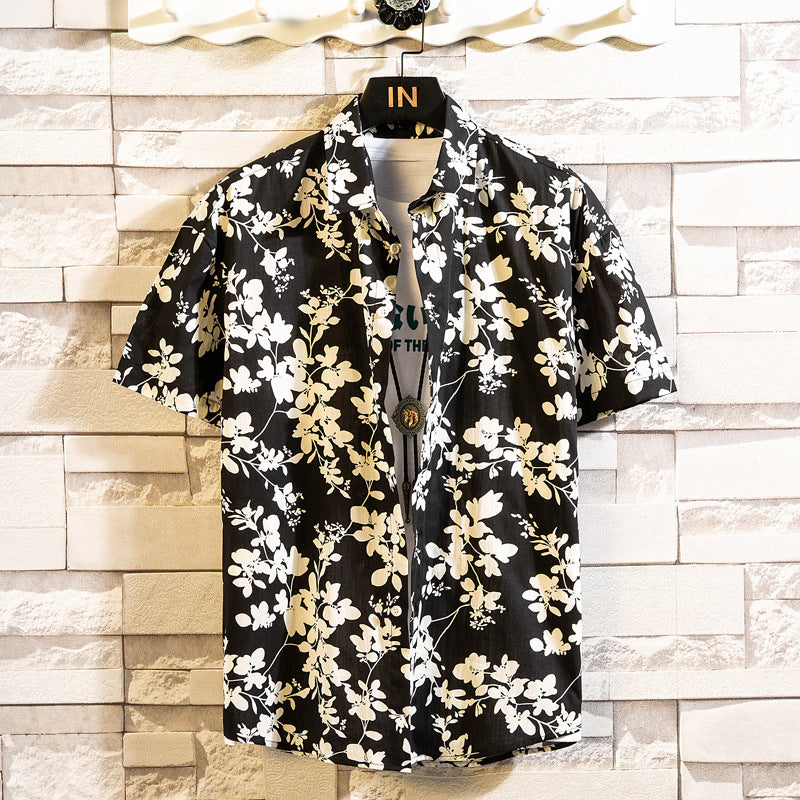 Fashion Casual Floral Shirt For Men - Color9 / M