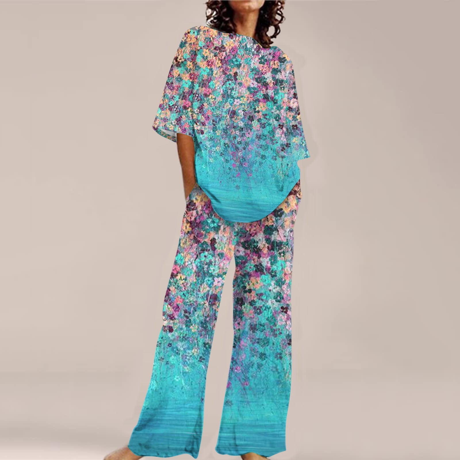 Fashion Personalized Women’s 3D Printed Short Sleeve Suit