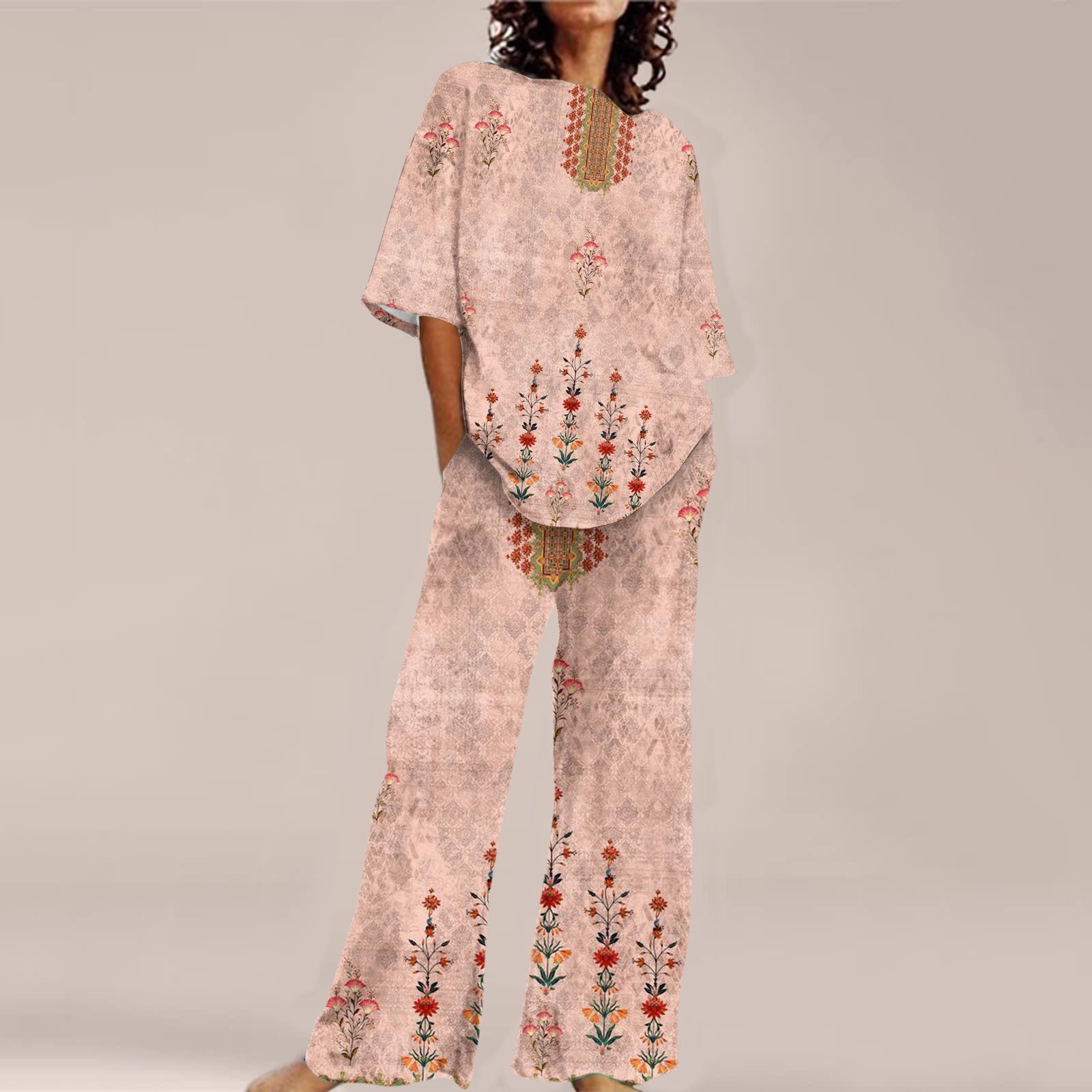 Fashion Personalized Women’s 3D Printed Short Sleeve Suit - HDN53 / S