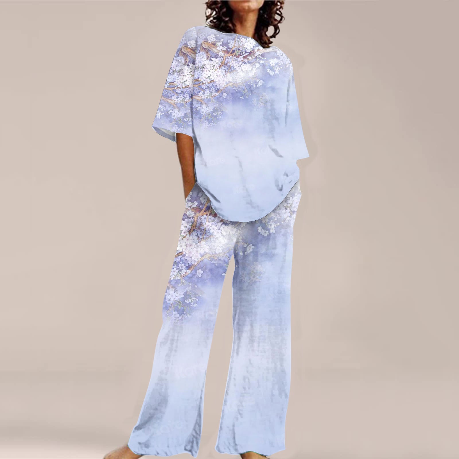 Fashion Personalized Women’s 3D Printed Short Sleeve Suit - HDN65 / S