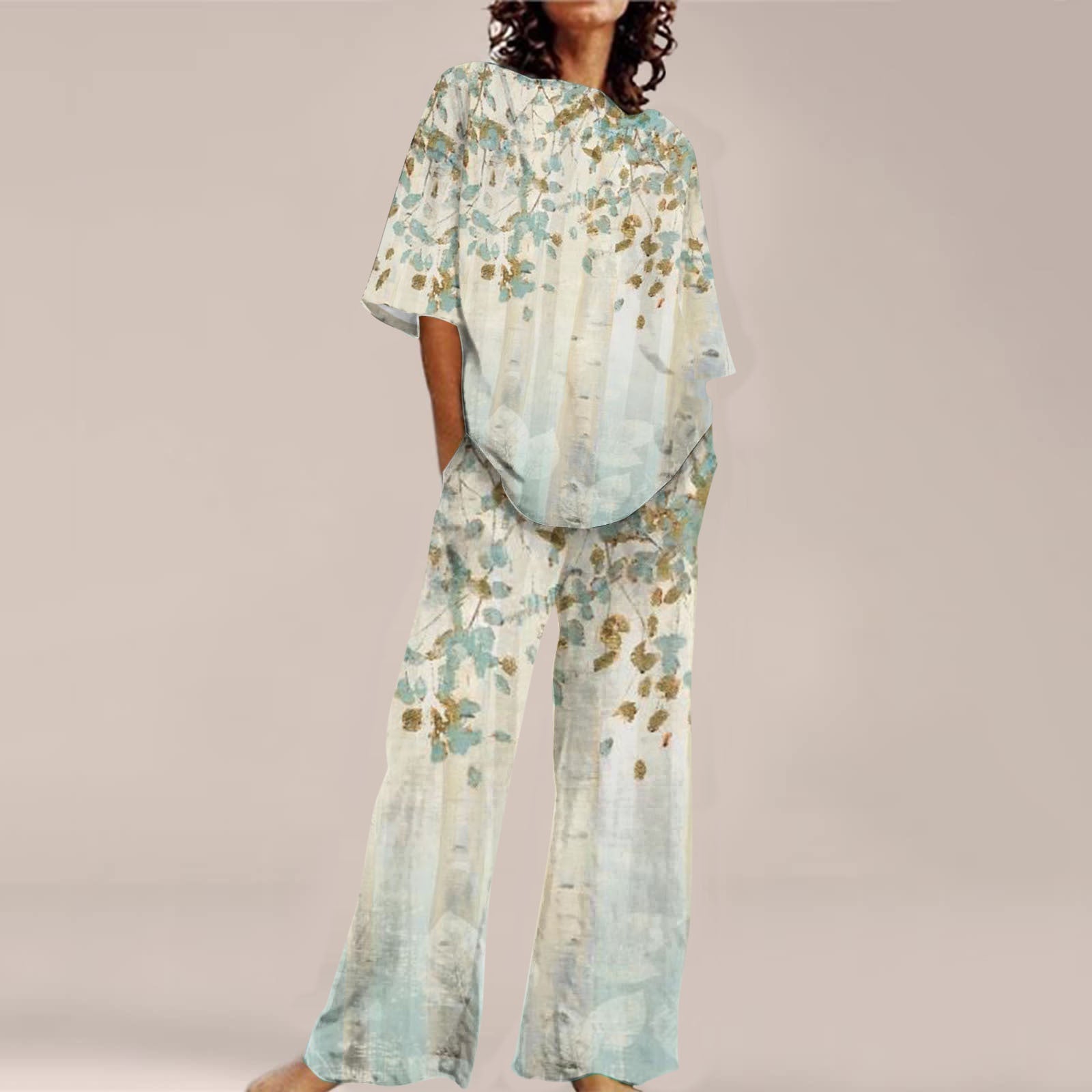 Fashion Personalized Women’s 3D Printed Short Sleeve Suit - HDN66 / S