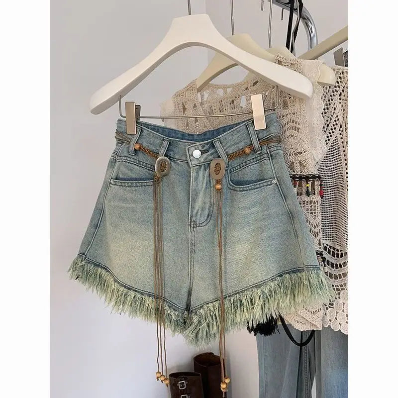 Denim Daredevils Raw Edge Denim Shorts