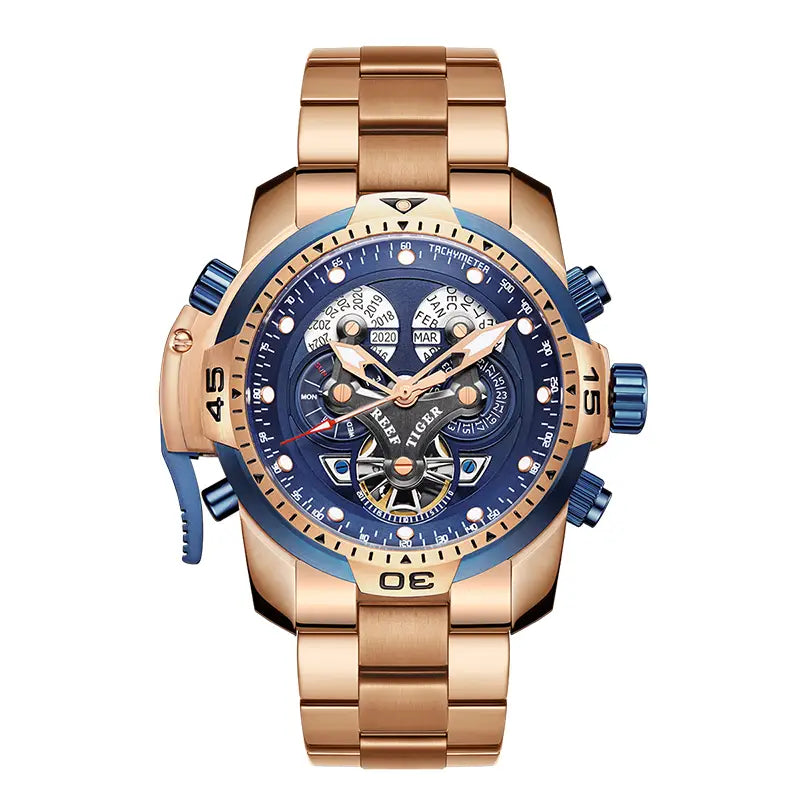 Rose Gold Steel Strip Dream in Blue Black