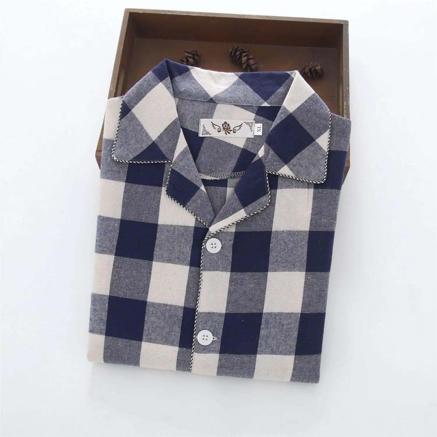 Men’s Warm Cloth Flannel Pajama Suit