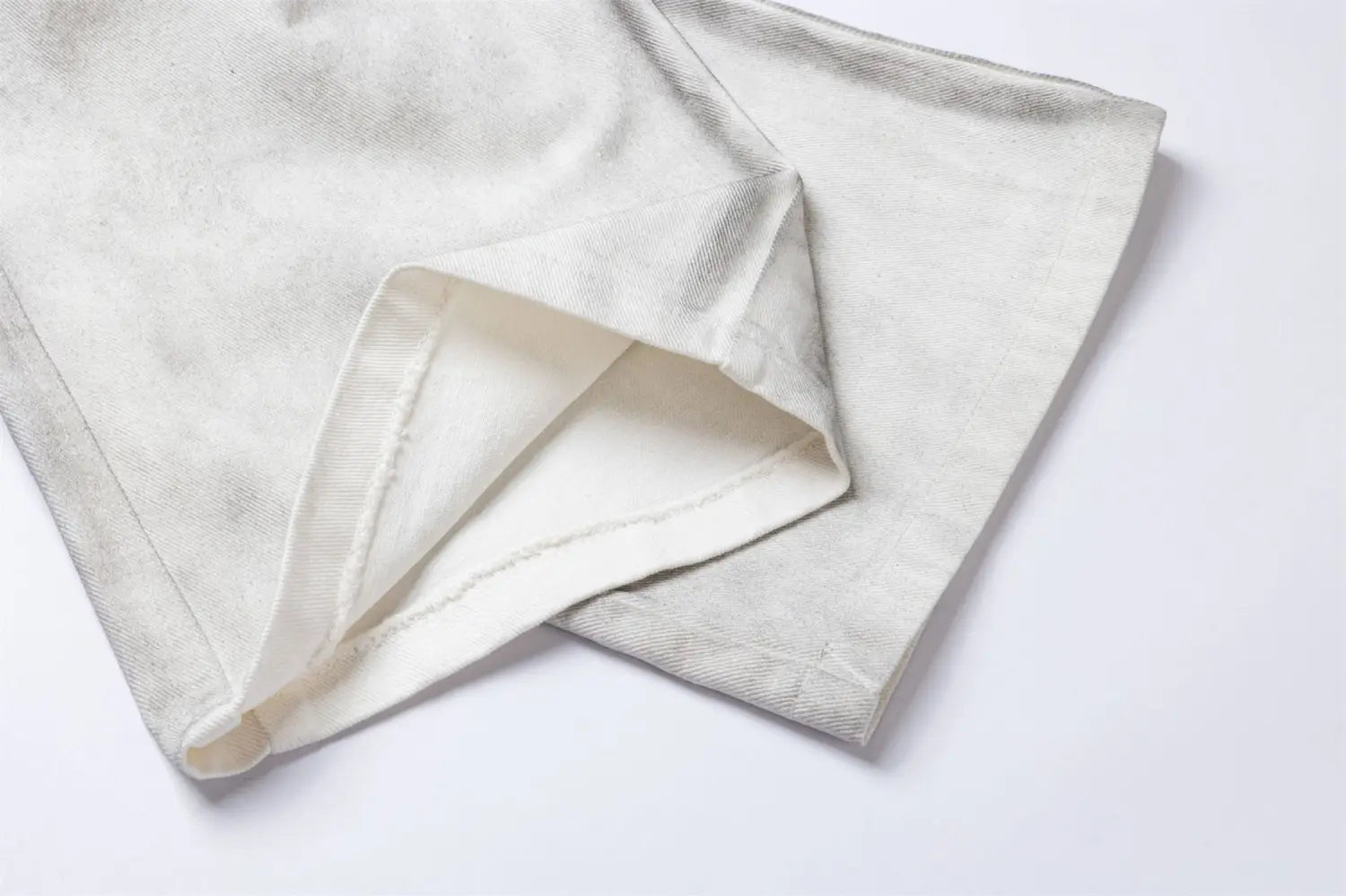 Washed Old Color Pleated Stitching Straight Cargo Loose Trousers