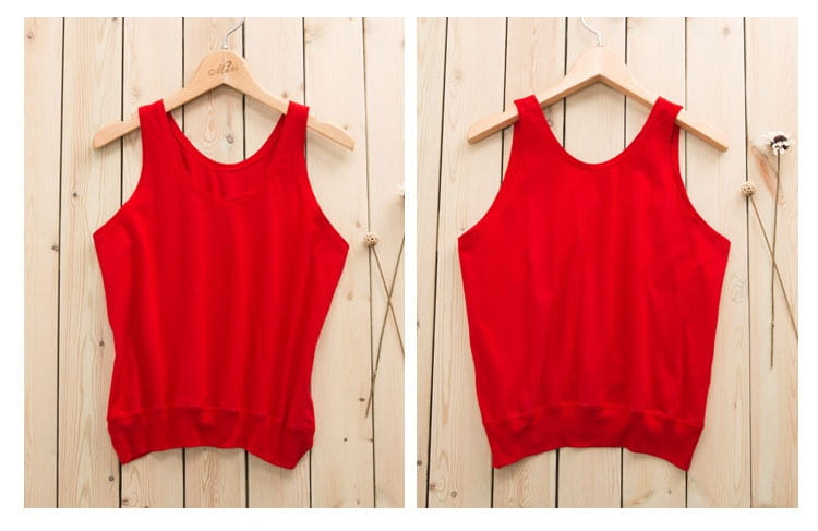 Cotton Middle-aged And Elderly Women’s I-shaped Vest