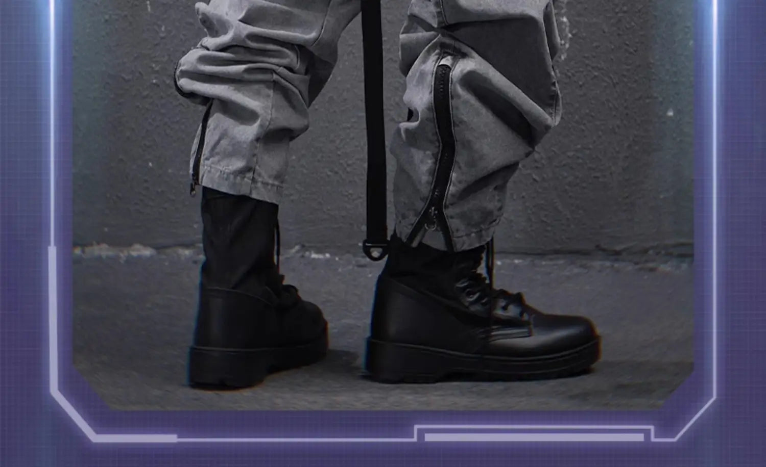Mechanical Style Washed Overalls Loose Casual Trousers
