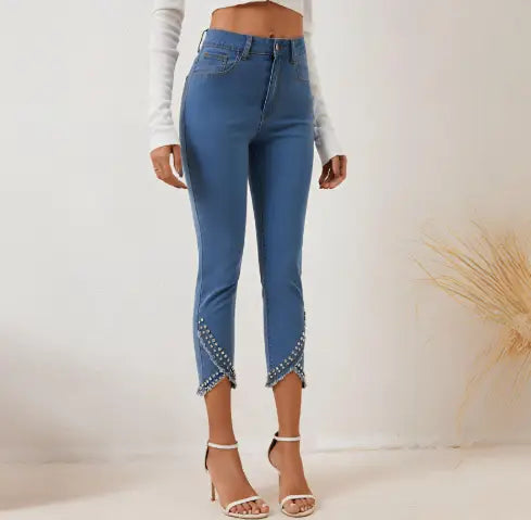 Women’s Summer New High Waist Slimming Stretch Denim