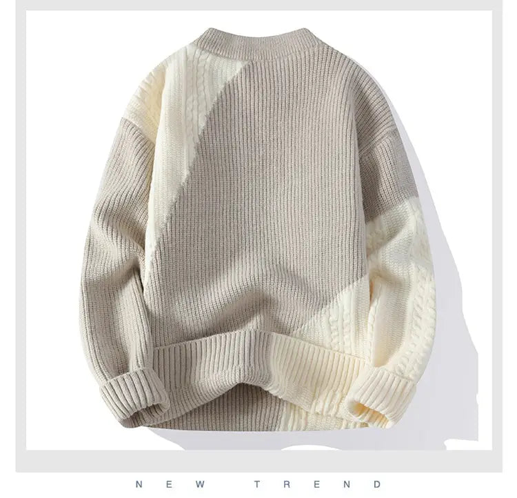 Matching Comfortable Loose Round Neck Sweater
