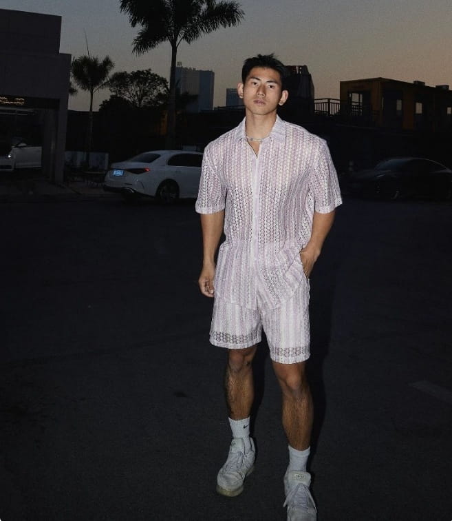 French Retro Hollow Short Sleeve Shirt