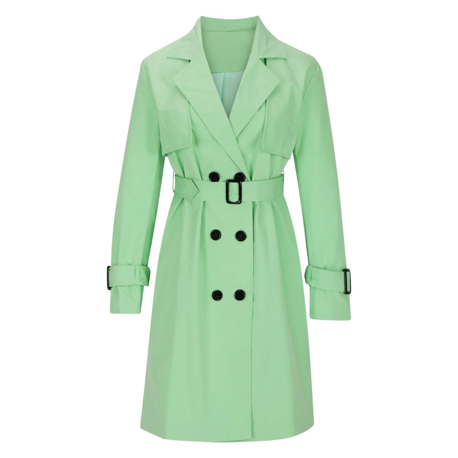 European And American Autumn Women’s Double Breasted Fashion Casual Trench Coat