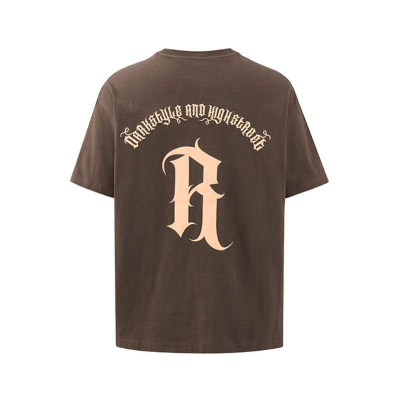 Drop Shoulder Men’s And Women’s Printed Short Sleeve