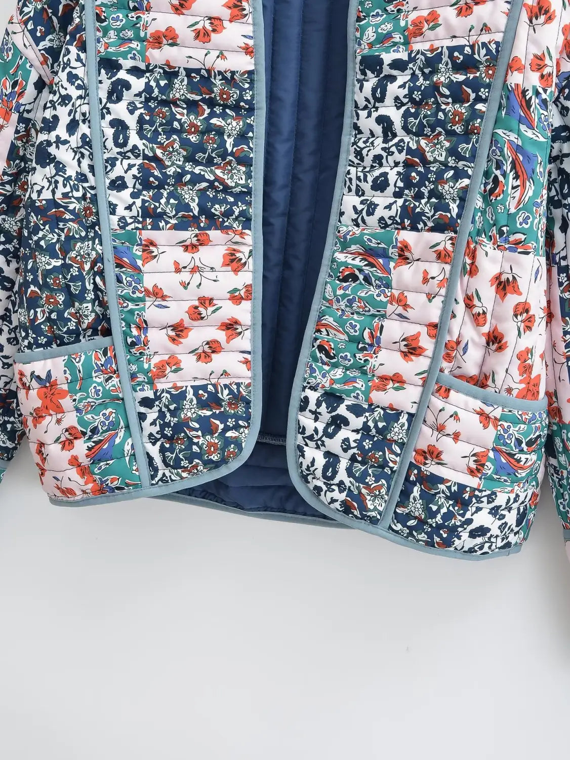Women’s Fashionable Printed Loose Leisure Short Cotton-padded Coat