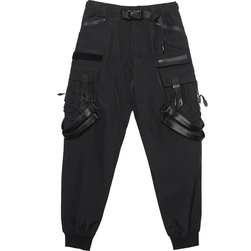 En’s Spring Tactical Functional Wind Ribbon Paratrooper Pants