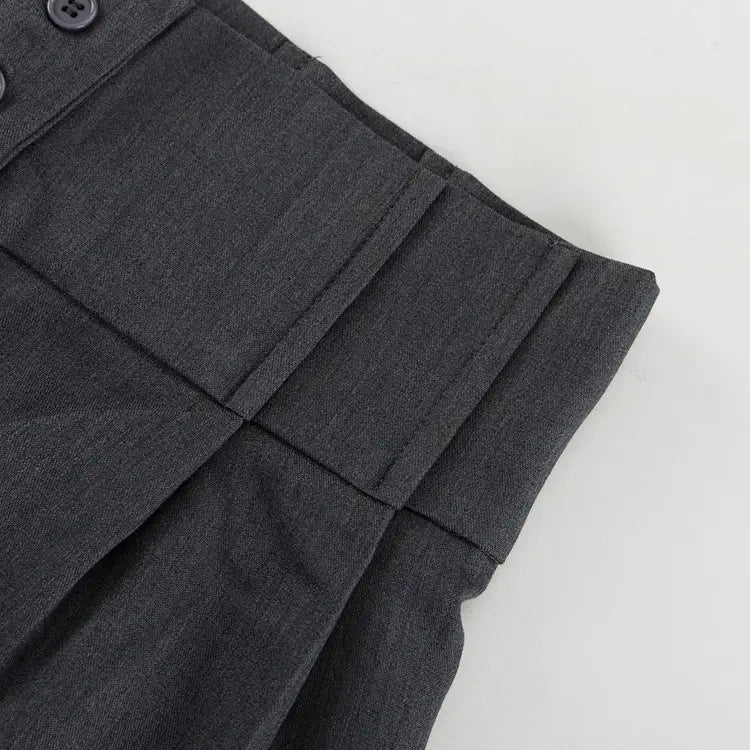 Gray Temperament Trousers High-End Fashion Online