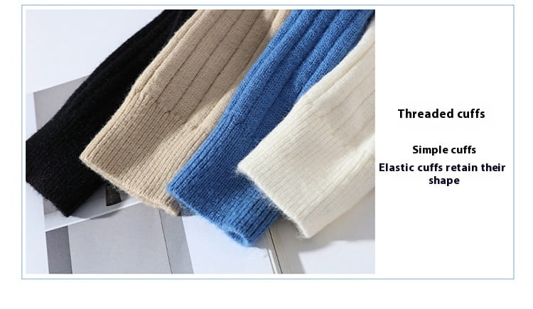 Men’s Solid Color Sweater Hong Kong Style Loose Fashion Twisted Flower