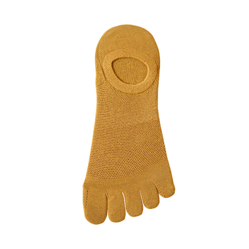 Men’s Thin Mesh Breathable Five Finger Invisible Socks