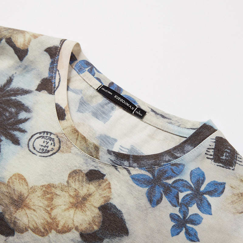 Men’s short sleeve T-shirt round neck