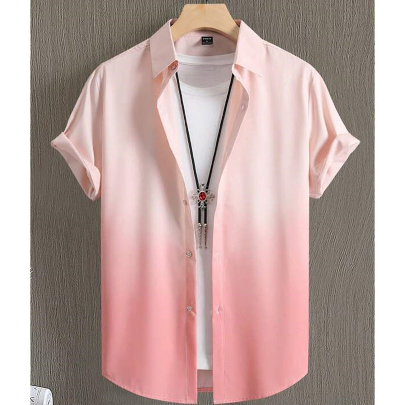 Men’s Shirt Hot Sale In Hot-selling Floral-print Hawaiian Beach Degrees