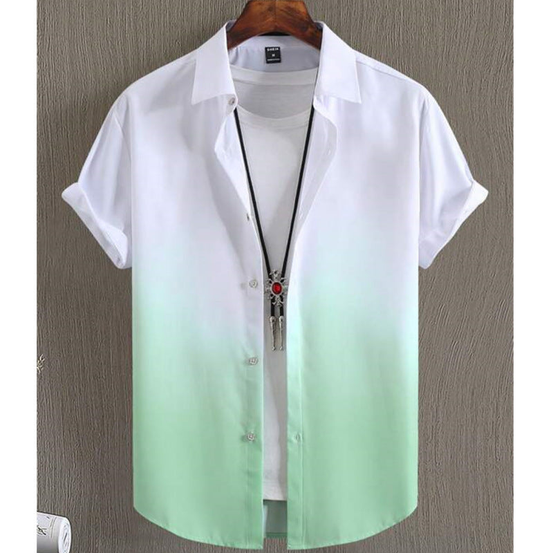 Men’s Shirt Hot Sale In Hot-selling Floral-print Hawaiian Beach Degrees