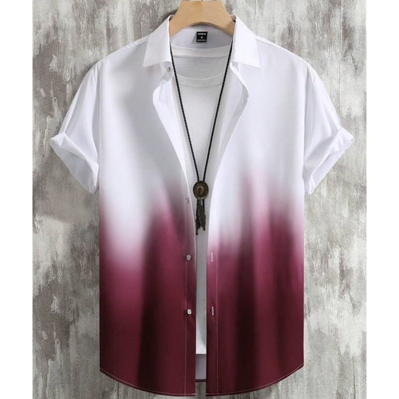 Men’s Shirt Hot Sale In Hot-selling Floral-print Hawaiian Beach Degrees
