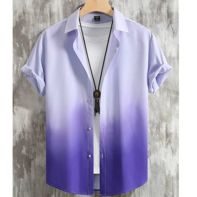 Men’s Shirt Hot Sale In Hot-selling Floral-print Hawaiian Beach Degrees