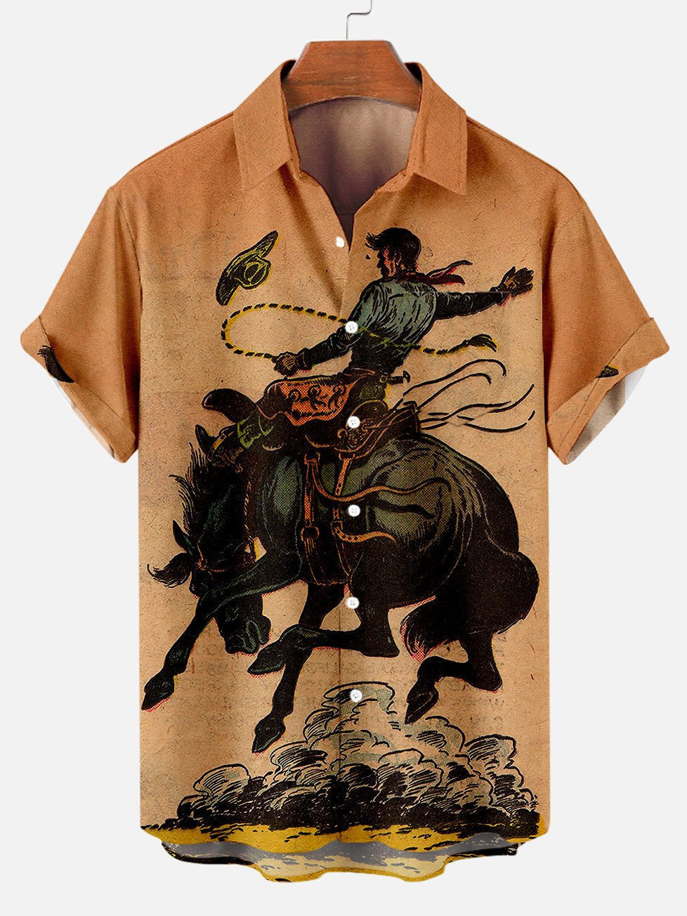 Men’s Large Size 3D Digital Printed Short Sleeve Shirt - Style2 / S
