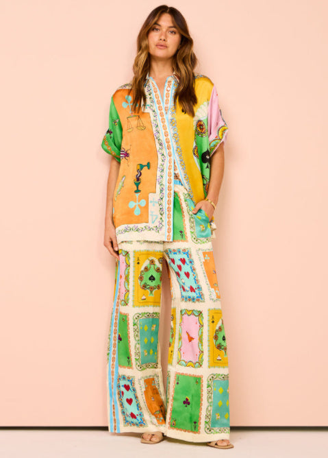 Floral Fantasy Global Luxury Fashion Find - Poker pattern / L