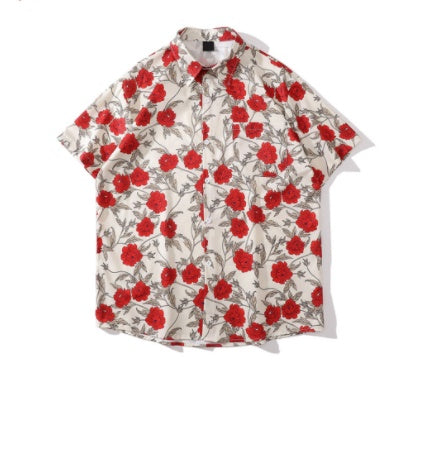 Unisex Trendy Loose Shoulder Drop Shirt For Men And Women - C208color / M