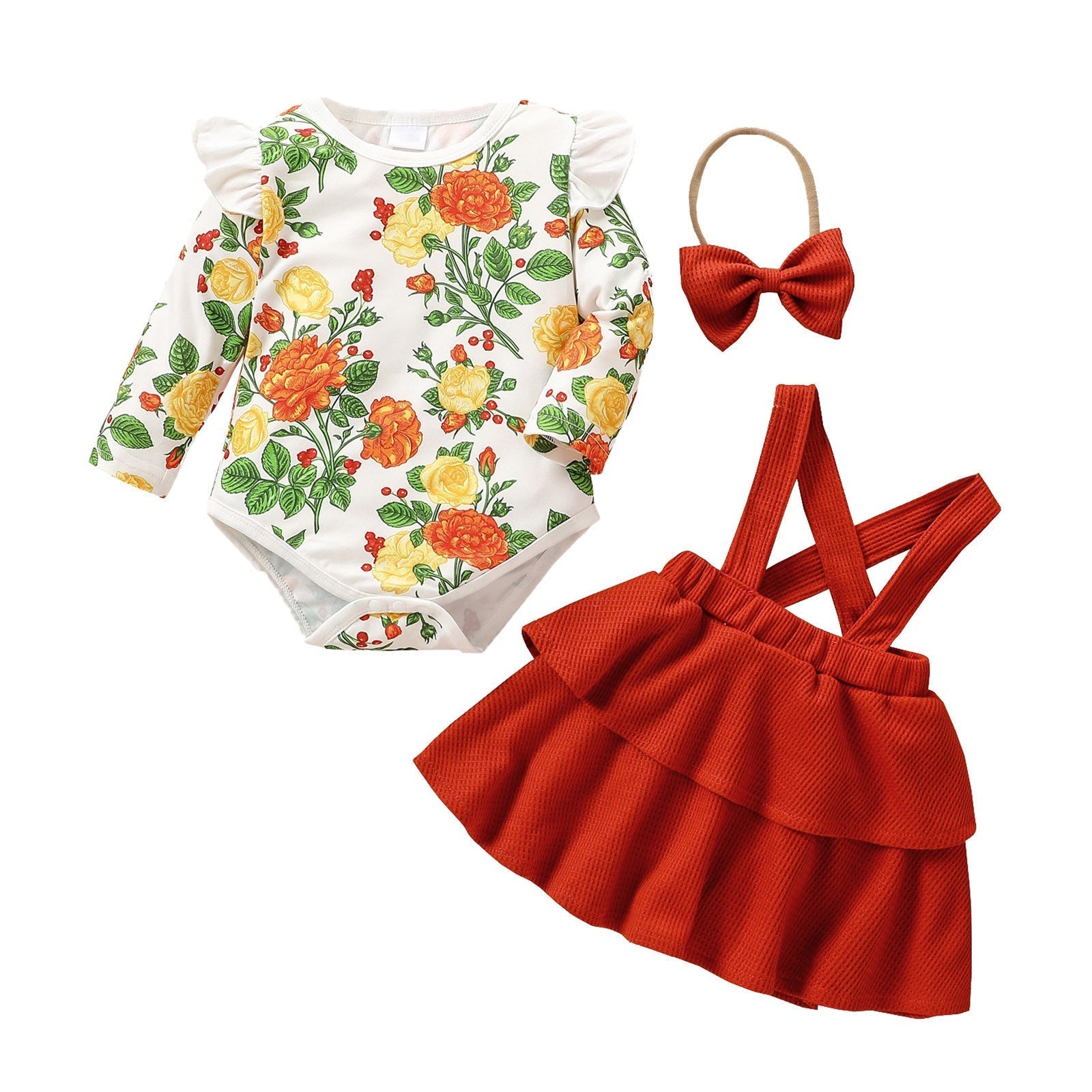 Children’s Outdoor Clothing And Baby Set - Red / 70cm