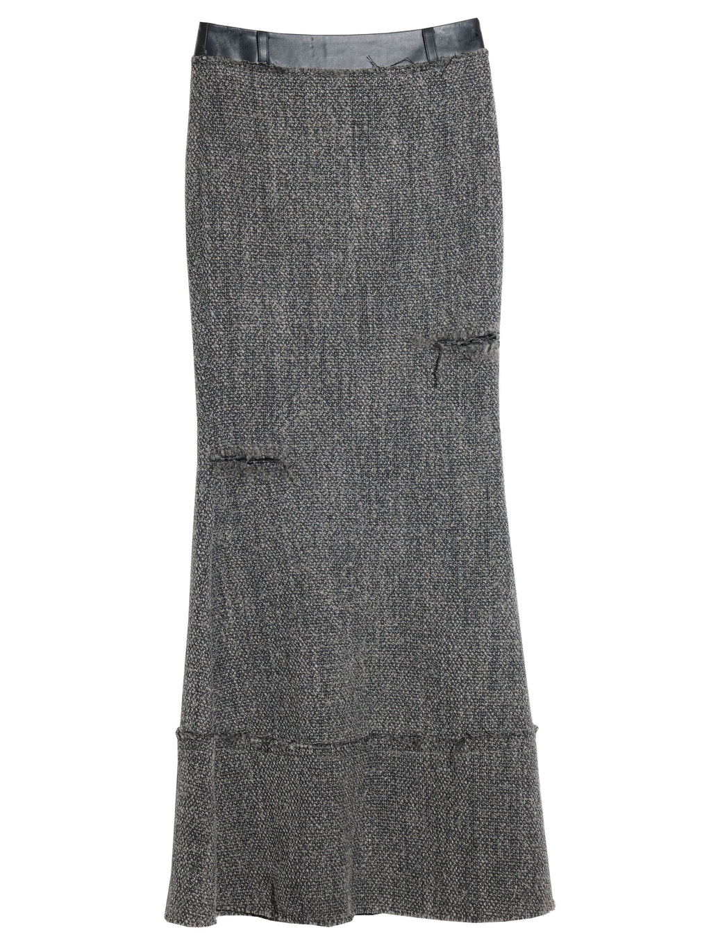 Forest Misty Green Ruffled Maxi Skirt - Misty Green / S