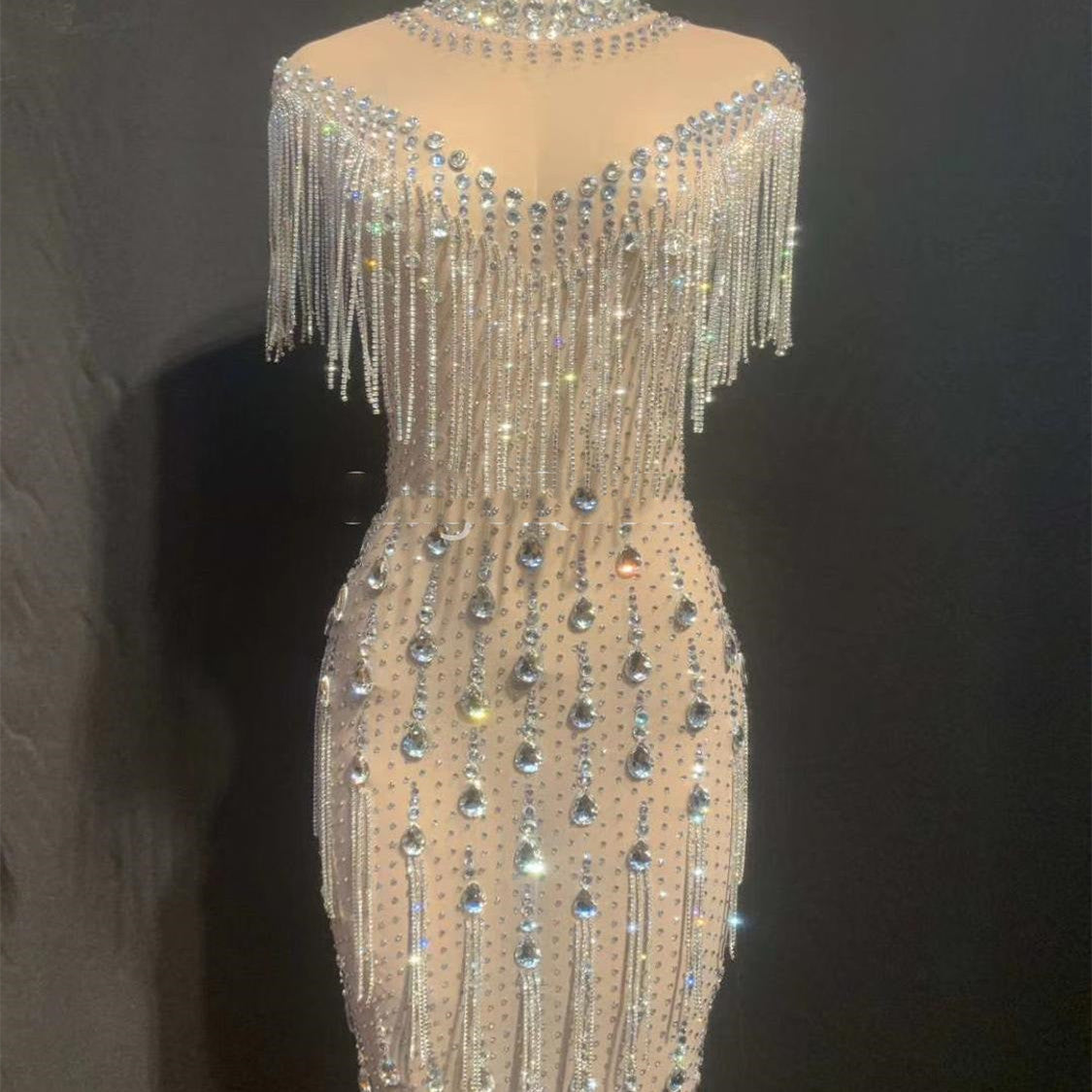 Formal Elegant Party Club Dress Women - Milky / S