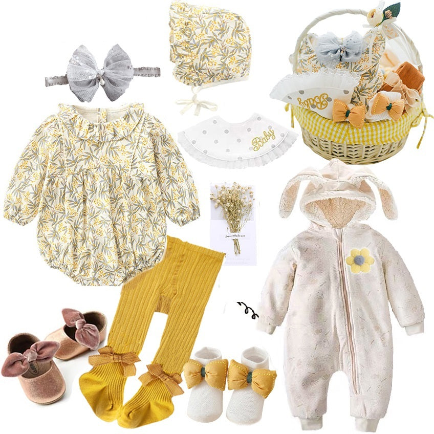 Four Seasons Baby Clothes Gift Box Newborn Set - E / 59cm