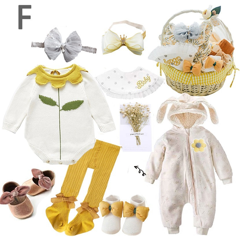 Four Seasons Baby Clothes Gift Box Newborn Set - F / 59cm