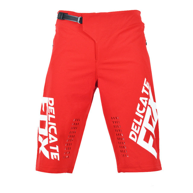 Fashion Delicate Fox Defend Shorts Mountain Bicycle Offroad Racing - Red / S