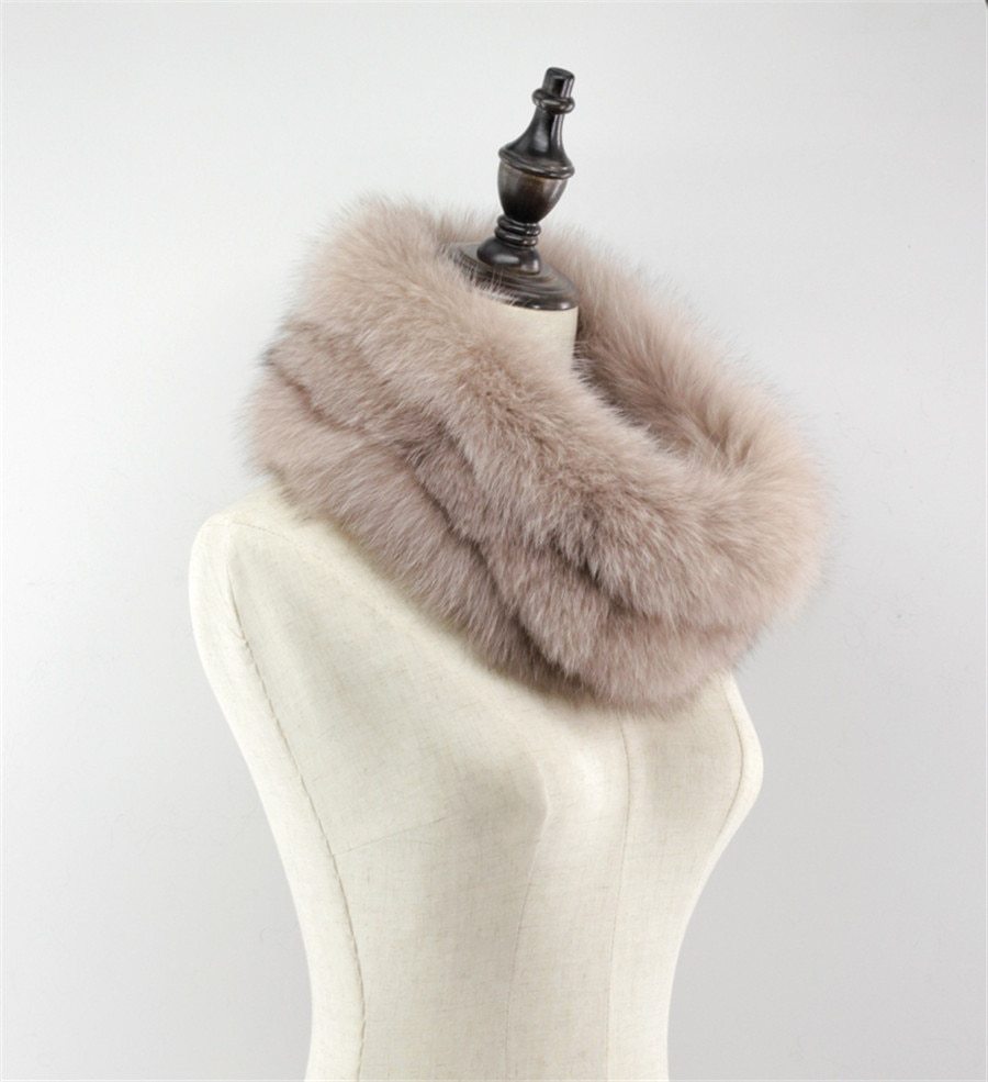 Fox Fur Big Collar Silver Fox Hit Color Fashion Color Matching Collar