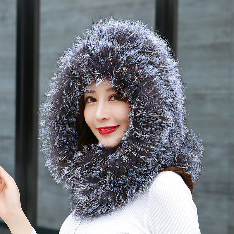 Fox fur scarf - Grey