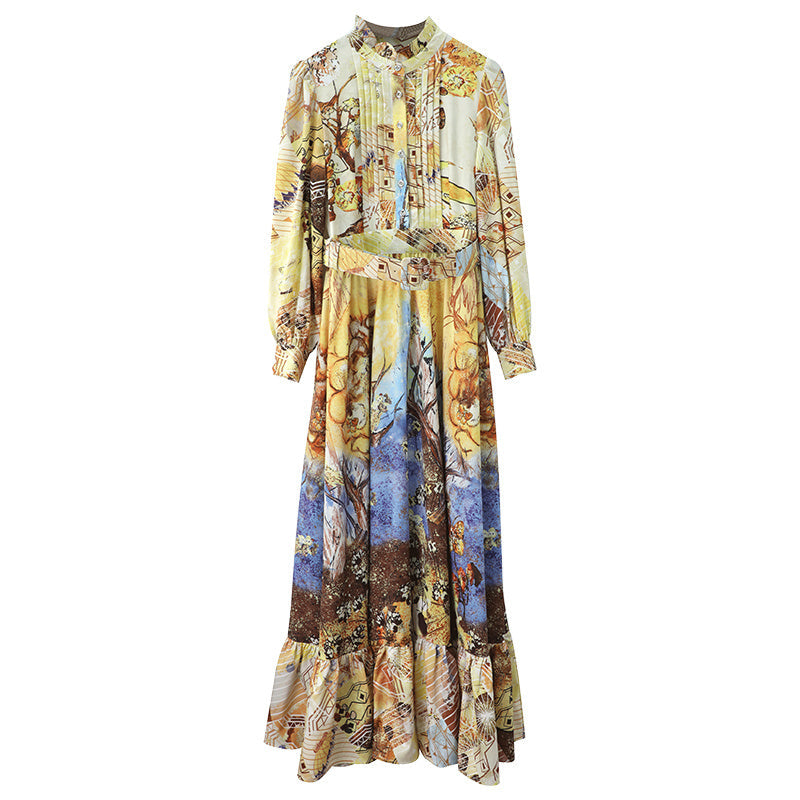 French-style Printed Slim Skirt For Women - Colours / S