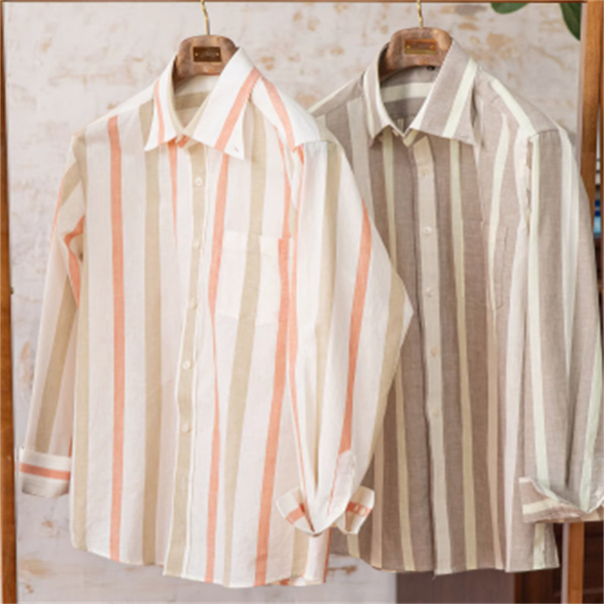 Men’s Breathable All-match Concealed Buttoned Pointed Collar Shirt