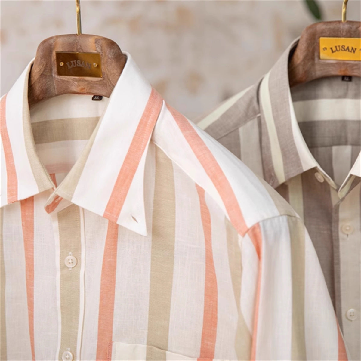 Men’s Breathable All-match Concealed Buttoned Pointed Collar Shirt