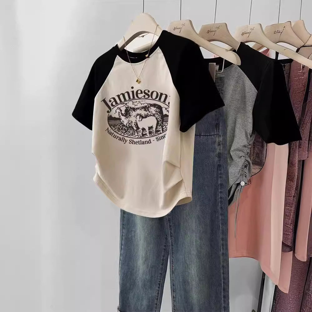 Women’s Gentle Sweet And Spicy Short T-shirt