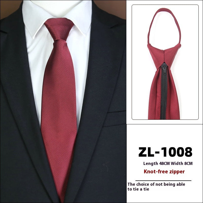 Men’s Formal Wear Business Zipper Tie-free - LZ1008