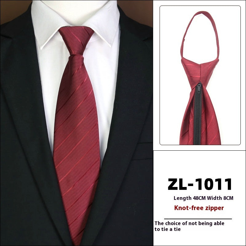 Men’s Formal Wear Business Zipper Tie-free - LZ1011