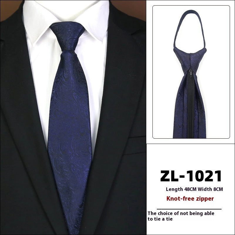 Men’s Formal Wear Business Zipper Tie-free - LZ1021