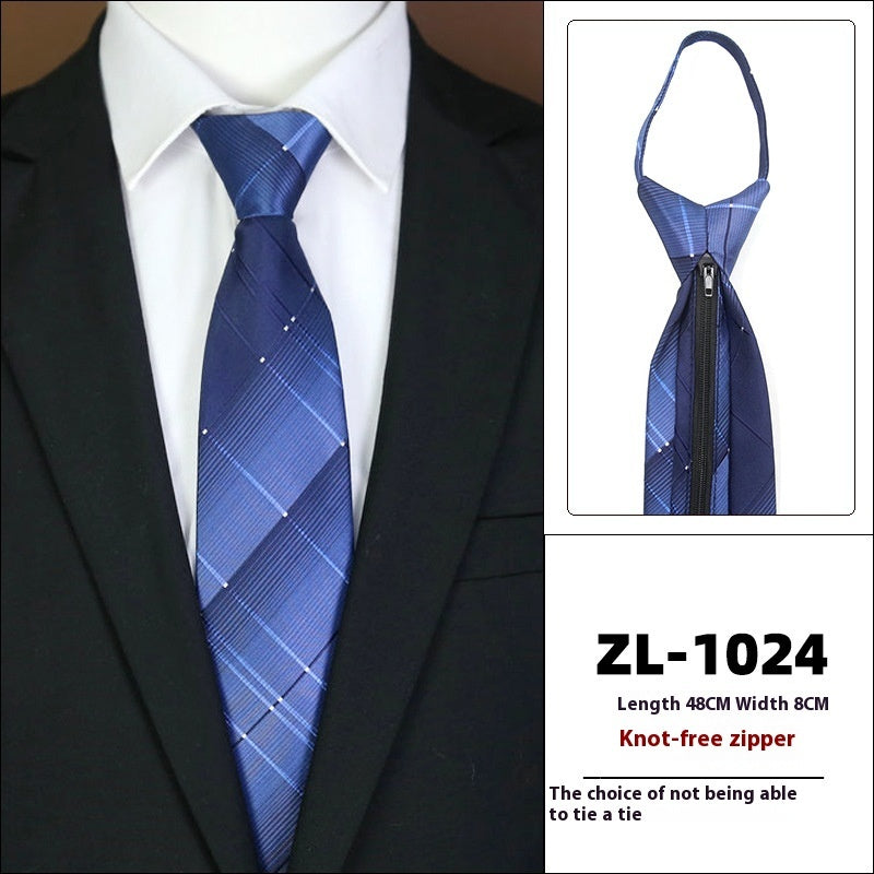 Men’s Formal Wear Business Zipper Tie-free - LZ1024