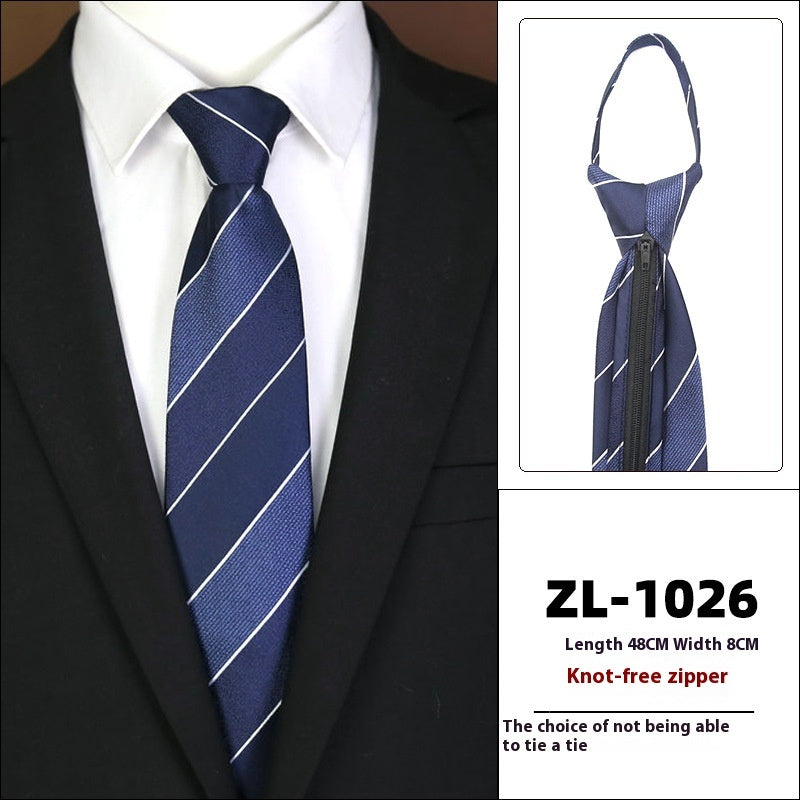 Men’s Formal Wear Business Zipper Tie-free - LZ1026