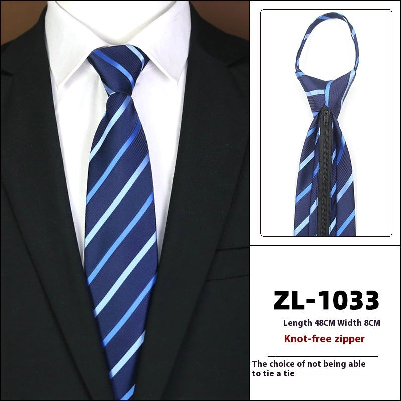 Men’s Formal Wear Business Zipper Tie-free - LZ1033